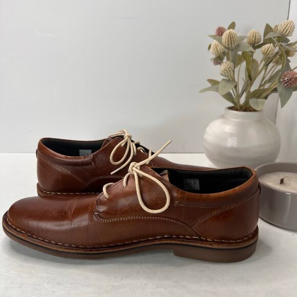 Steve Madden Harpoon 981 Oxford Shoes Lace Up Leather Wood Brown Men 12 Tried On